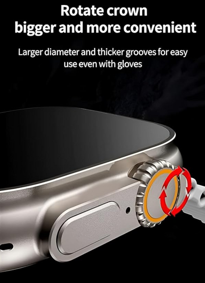 T800 ULTRA  AMOLED DISPLAY SMART WATCH WITH EXTREAM FEATURES